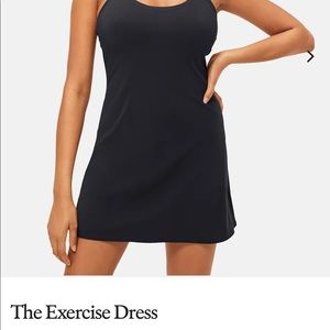 Black outdoor voices exercise dress
